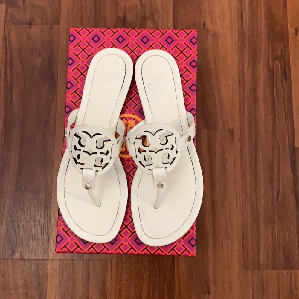 Tory Burch Miller Sandals- bleach
